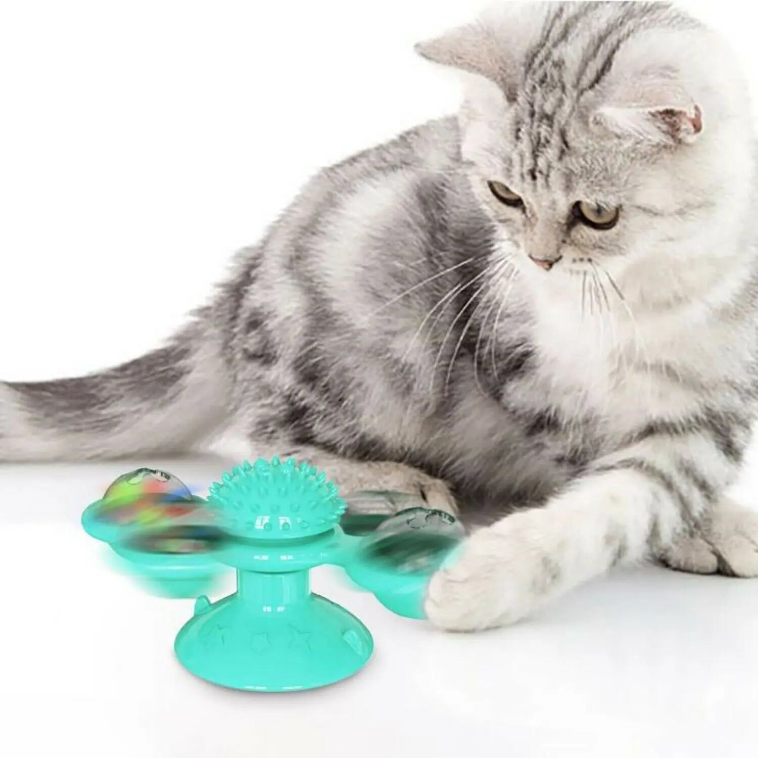 Cute Rotating Windmill Cat Toy PET Paws
