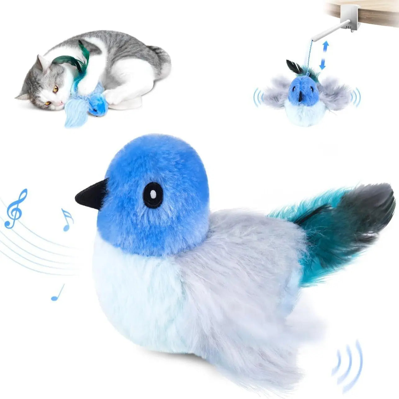 Automatic Flapping Bird Cat Toy PET Paws