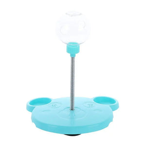 Pet Feeder Cat Toy Pets Leaking Food Ball Self-Playing Tumbler Funny Swing Feeder Puzzle Toys Playing Training Dispenser Bowl Puppy Paws Place