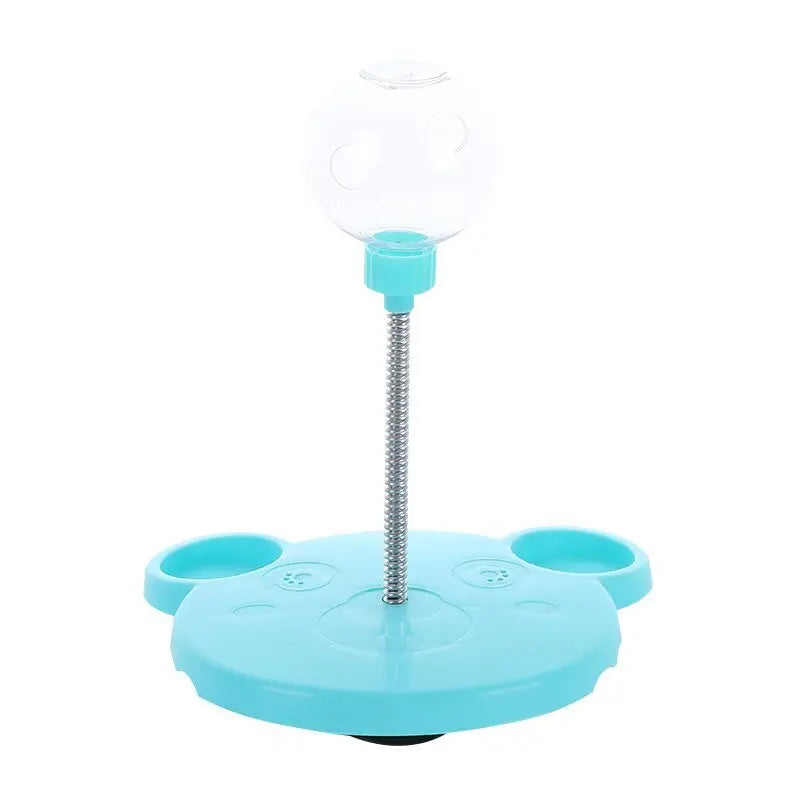 Pet Feeder Cat Toy Pets Leaking Food Ball Self-Playing Tumbler Funny Swing Feeder Puzzle Toys Playing Training Dispenser Bowl Puppy Paws Place