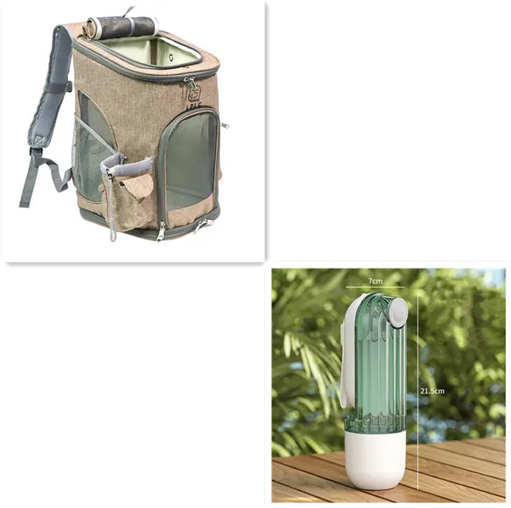 2 In 1 Pet Water Cup Segment Design Green Dog Walking Portable Drinking Cup Dog Feeding Supplies Pet Supplies Dog Walking Water Feeder Pets Products Puppy Paws Place