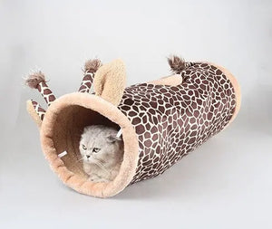 Cartoon Animal Ringing Paper Cat Tee Cat Tunnel Puppy Paws Place