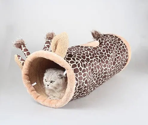 Cartoon Animal Ringing Paper Cat Tee Cat Tunnel Puppy Paws Place
