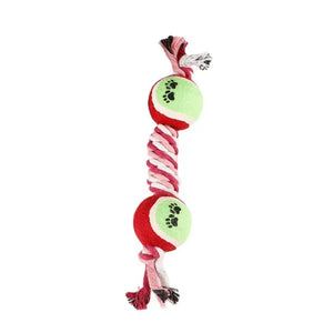 Large And Medium Puppy Relieving Stuffy Bite-resistant Molar With Tennis Cotton String Puppy Paws Place
