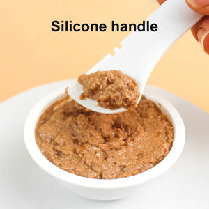 Multifunction Pet Canned Spoon Jar Opener Puppy Feeding Mixing Wet Dry Scoop Cat Dog Accessories Feeder Shovel Pets Tableware Multifunction Pet Canned Spoon Jar Opener Puppy Puppy Paws Place