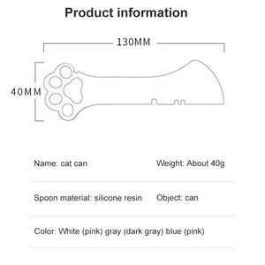 Multifunction Pet Canned Spoon Jar Opener Puppy Feeding Mixing Wet Dry Scoop Cat Dog Accessories Feeder Shovel Pets Tableware Multifunction Pet Canned Spoon Jar Opener Puppy Puppy Paws Place
