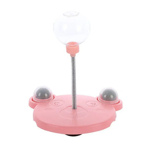 Pet Feeder Cat Toy Pets Leaking Food Ball Self-Playing Tumbler Funny Swing Feeder Puzzle Toys Playing Training Dispenser Bowl Puppy Paws Place