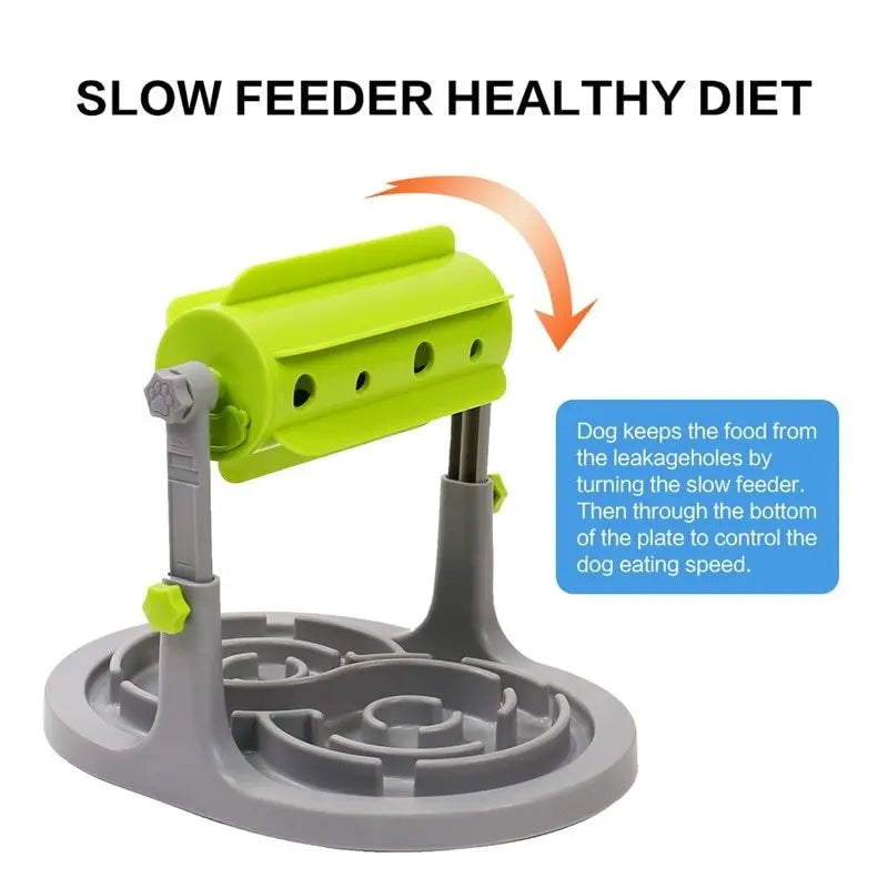 Pet Dog Toy Slow Feeders Healthy Diet Interactive Dog Toys IQ Training Toy Pet Food Feeder Foraging Toy Prevent Obesity Dog Puppy Paws Place