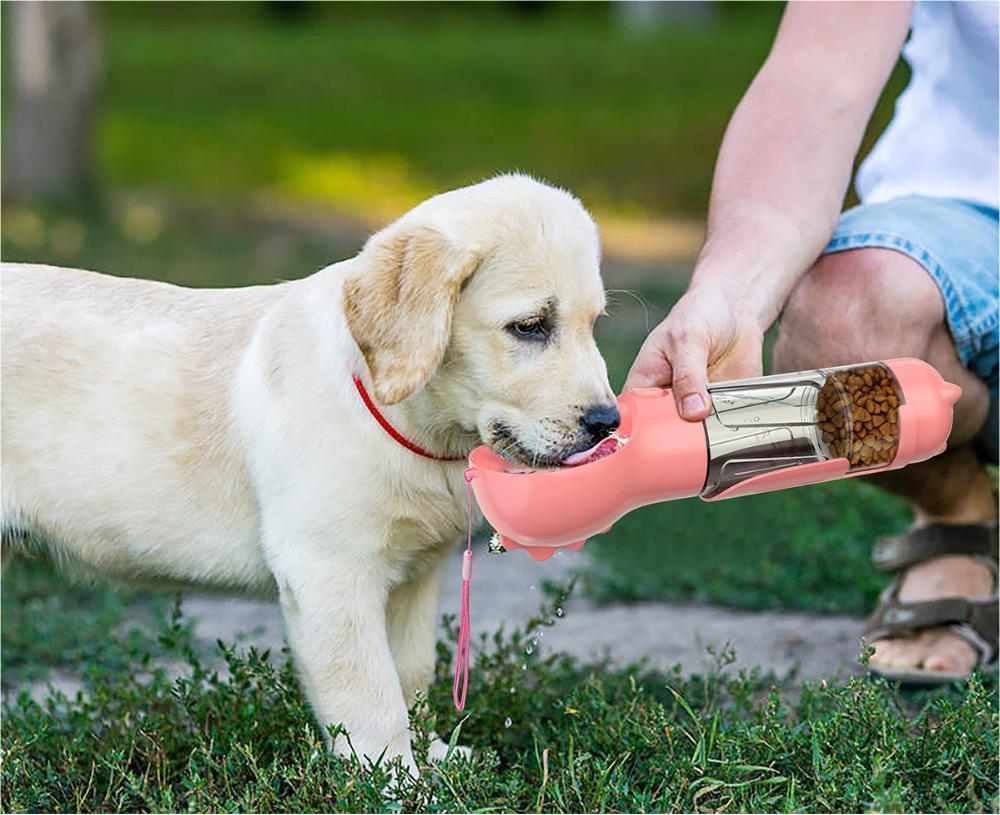 Portable Cat Outdoor Travel 3 In 1 Water Bottle