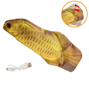 Electric cat simulation jump fish usb charging jump fish cat toy Puppy Paws Place