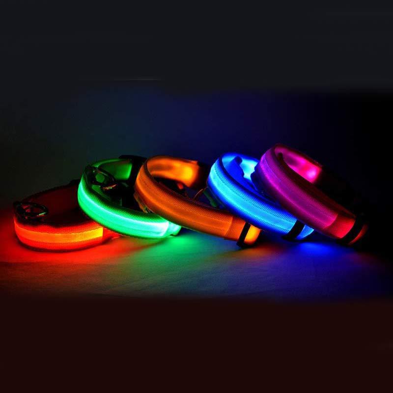 Nylon LED Pet Luminous Collar