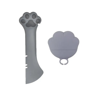 Multifunction Pet Canned Spoon Jar Opener Puppy Feeding Mixing Wet Dry Scoop Cat Dog Accessories Feeder Shovel Pets Tableware Multifunction Pet Canned Spoon Jar Opener Puppy Puppy Paws Place