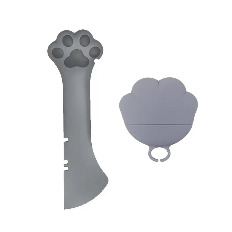 Multifunction Pet Canned Spoon Jar Opener Puppy Feeding Mixing Wet Dry Scoop Cat Dog Accessories Feeder Shovel Pets Tableware Multifunction Pet Canned Spoon Jar Opener Puppy Puppy Paws Place