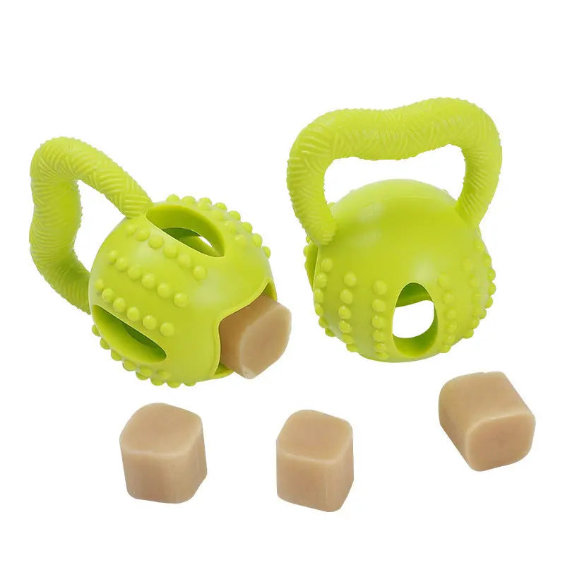 Square Pull Global Bite-resistant Molar Cleaning Cheese Ball Interactive Educational Pet Toy Puppy Paws Place