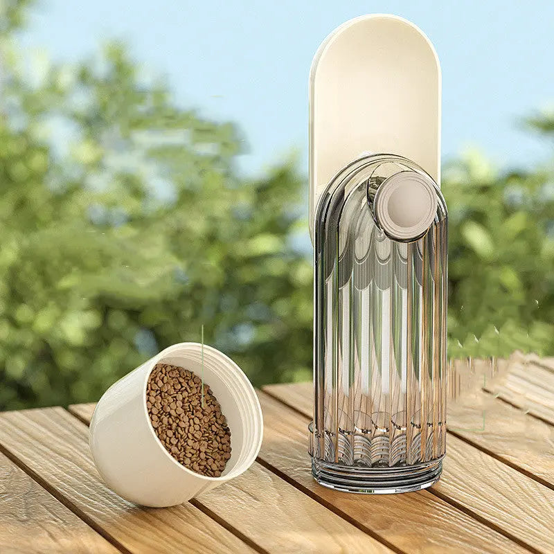 2 In 1 Pet Water Cup Segment Design Green Dog Walking Portable Drinking Cup Dog Feeding Supplies Pet Supplies Dog Walking Water Feeder Pets Products Puppy Paws Place
