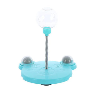 Pet Feeder Cat Toy Pets Leaking Food Ball Self-Playing Tumbler Funny Swing Feeder Puzzle Toys Playing Training Dispenser Bowl Puppy Paws Place