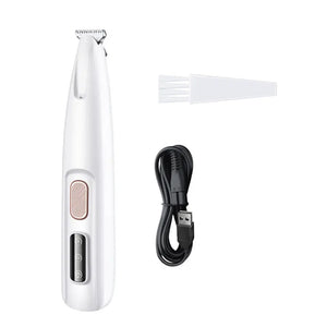 Pets  Paw Trimmer With LED Light Fully Waterproof Pet Hair Trimmer With LED Display Clippers For Grooming Widen Blade Puppy Paws Place