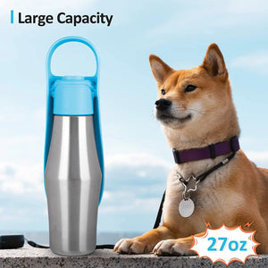 New Portable Pet Dog Water Bottle Soft Silicone Leaf Design For Dog Pets Outdoor Travel Drinking Bowls Water Dispenser Puppy Paws Place