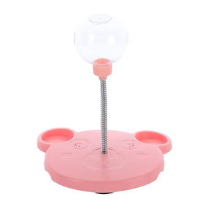 Pet Feeder Cat Toy Pets Leaking Food Ball Self-Playing Tumbler Funny Swing Feeder Puzzle Toys Playing Training Dispenser Bowl Puppy Paws Place